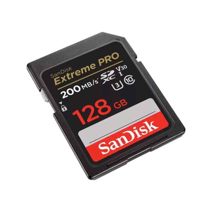 SanDisk Extreme PRO SDXC UHS-I V30 Memory Card (128GB) New-In-Box